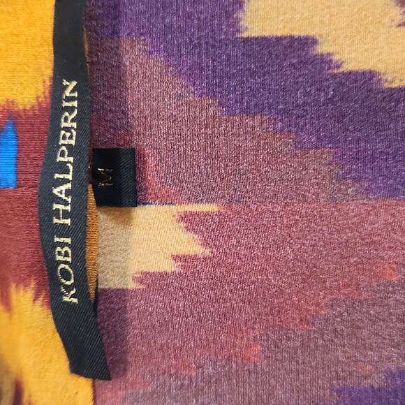 Kobi Halperin Martina Tie-Neck Sleeveless Silk Blouse, Medium - Picture 2 of 5